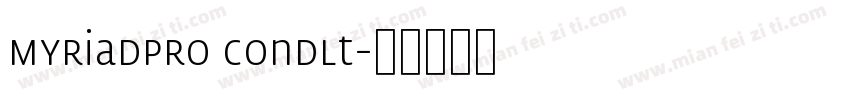 Myriadpro condlt字体转换